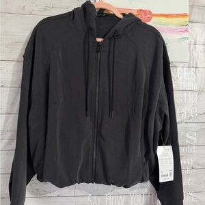 NWT athleta  Seasoft bubble hem full Zip-Up Jacket